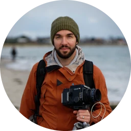 A photo of me with my Mamiya RZII